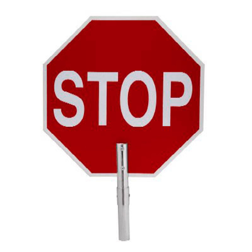Marvin Stop Sign with Pole Adapter
