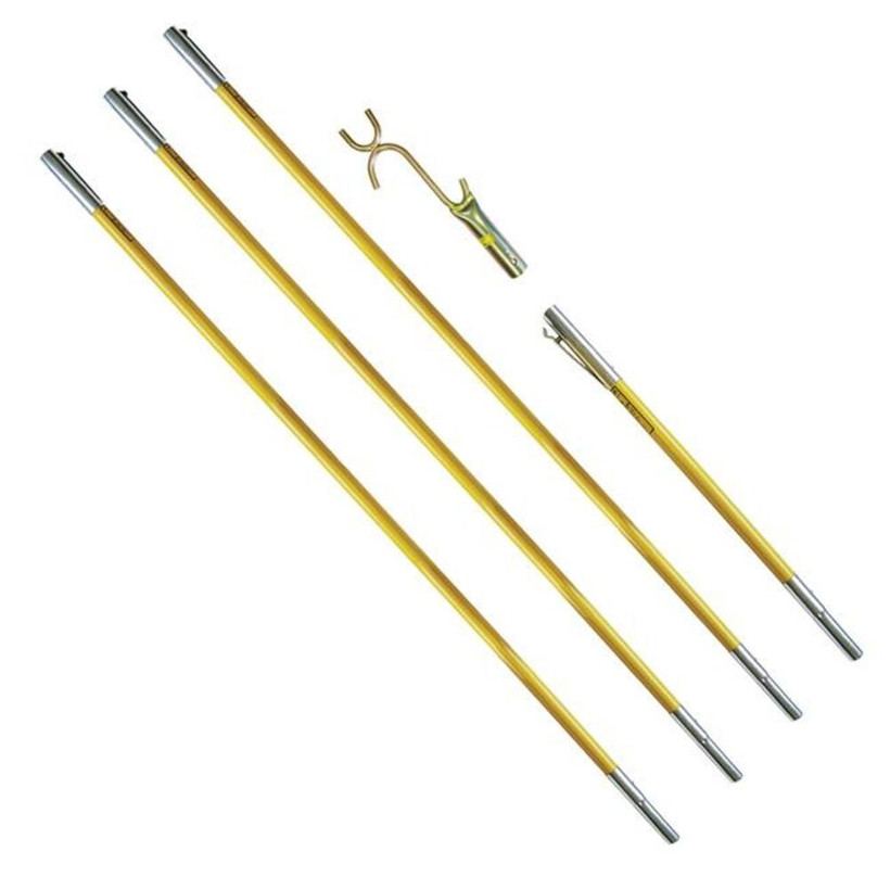 Jameson FG Series Fiberglass Pole Set with Wire Raiser