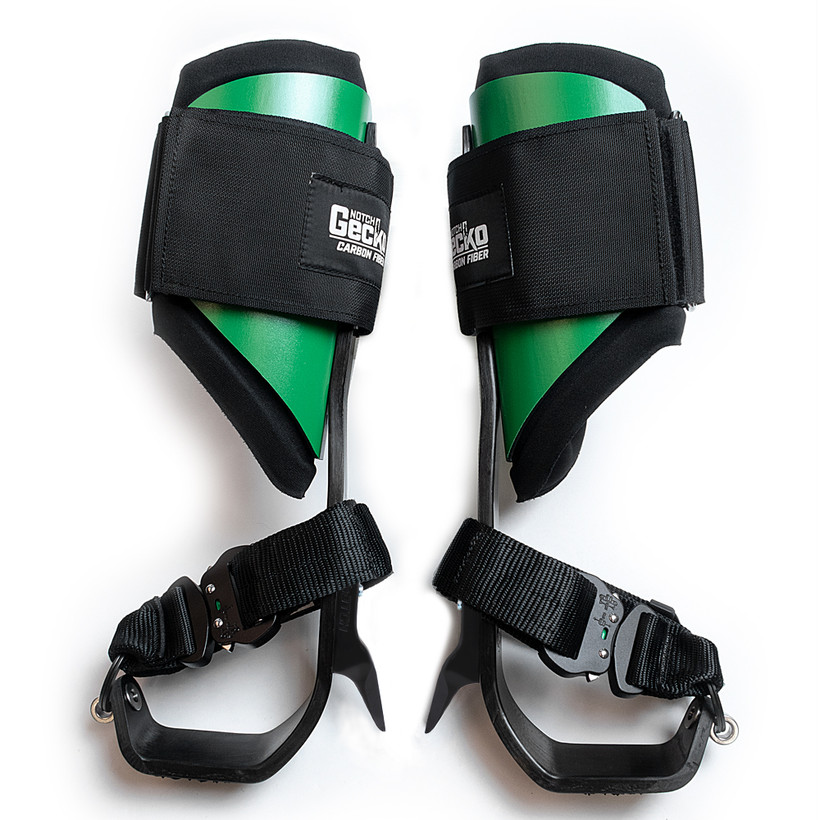 Notch Gecko® Carbon Fiber Climbers (Pole Gaffs) with straps