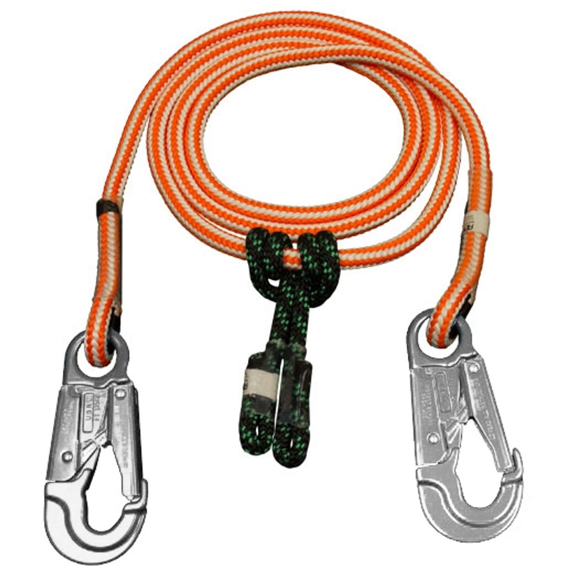 Rope Logic 2-in-1 Hi-Vee Positioning Lanyard with Aluminum Snaps