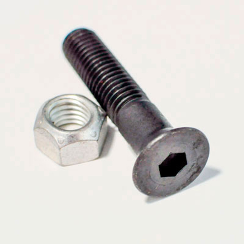 2-1/2" Bolt and Nut for chipper blades